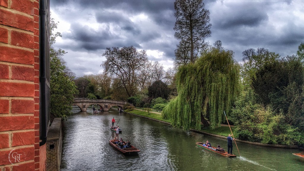 Clare college bridge in Cambridge