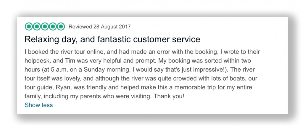Trip Advisor Review 4