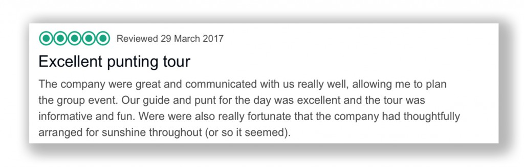 Trip Advisor Review 5