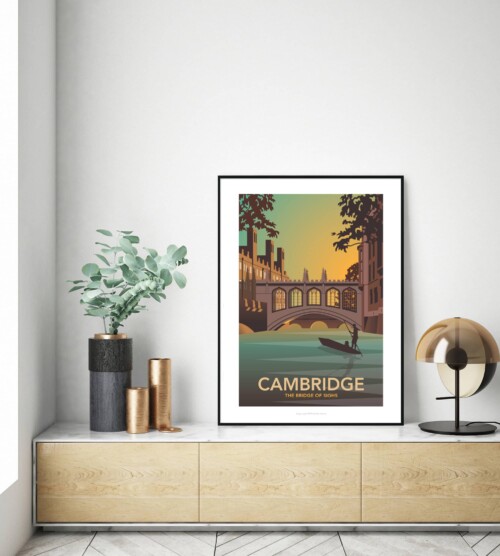 Bridge of Sighs travel poster