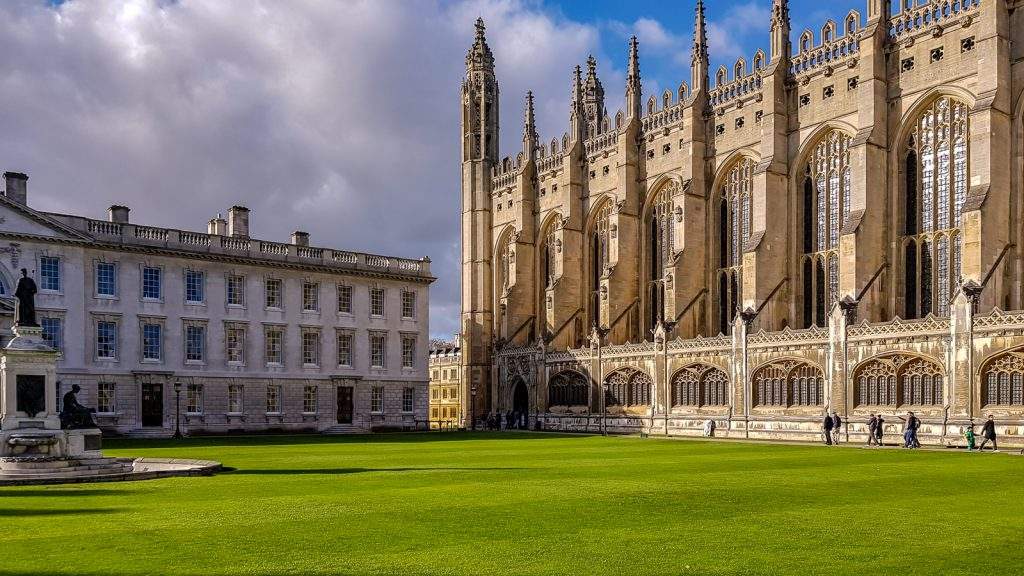Inside the grounds of King's College