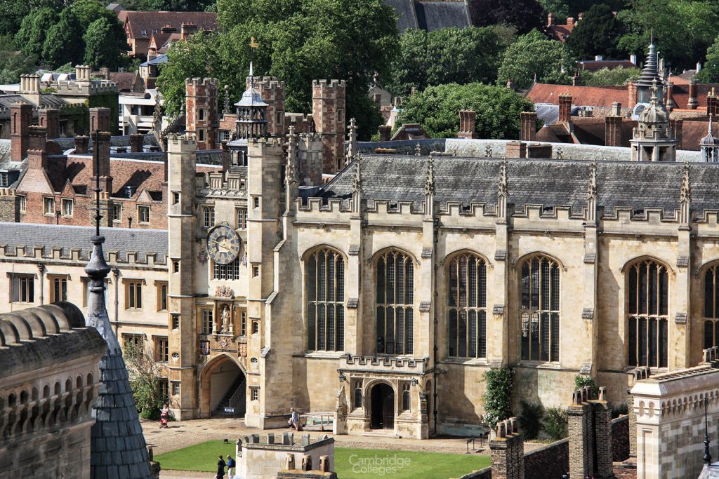 The clock tower at Trinity College